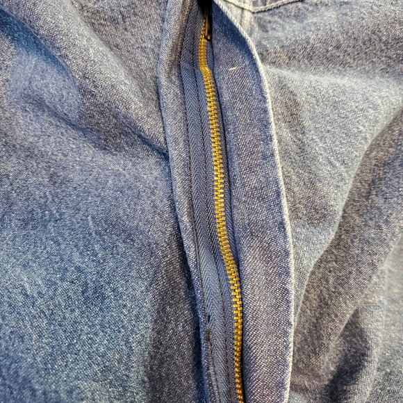 Key Men's Blue Denim Bib Overall - Picture 3 of 12